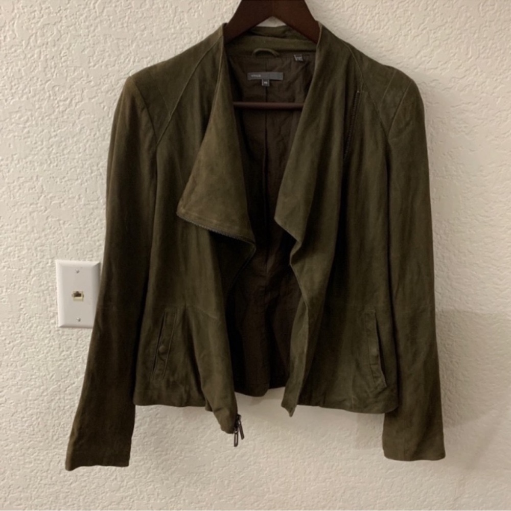 Vince leather suede jacket size xs